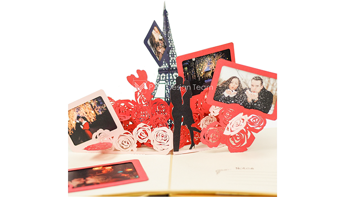 Expressing Love by a Valentine Pop-up Card
