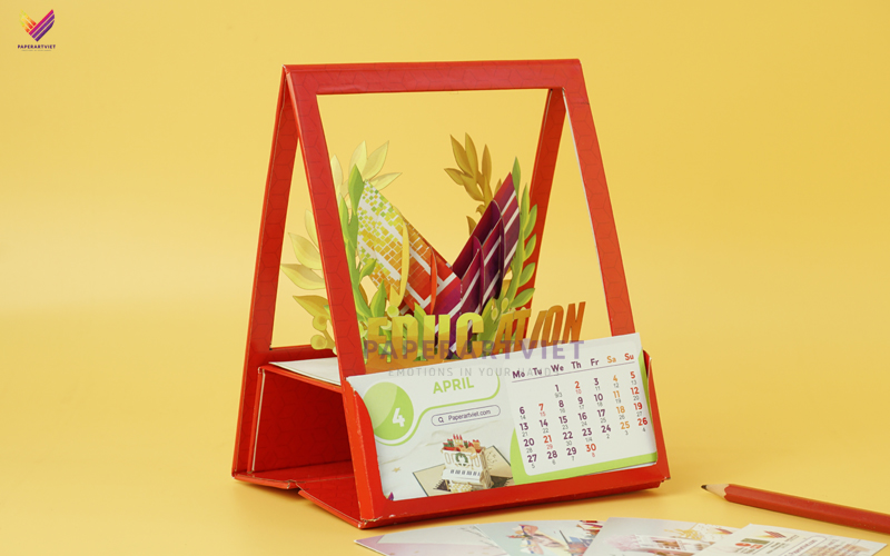 Top 5 desk calendar design in 2020 Paper Art Viet CO., LTD