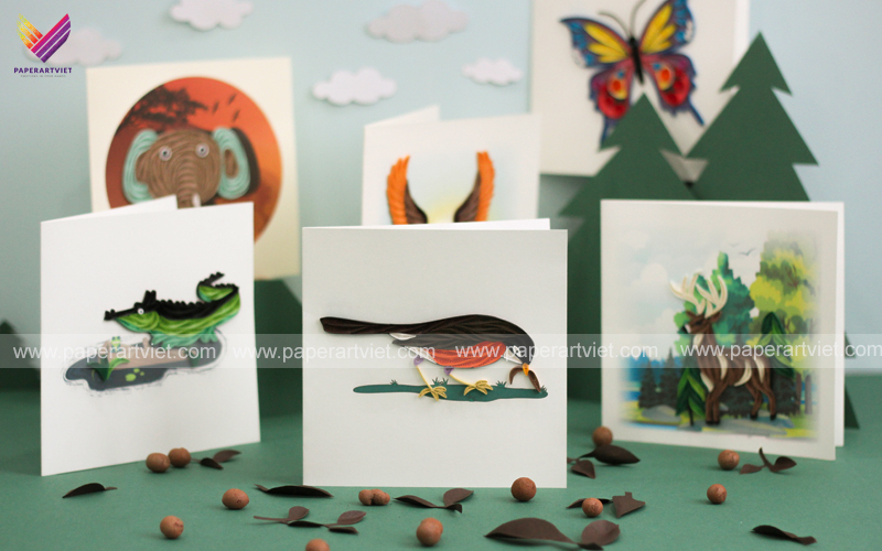 Quilling card is a very potential products of Paper Art Viet